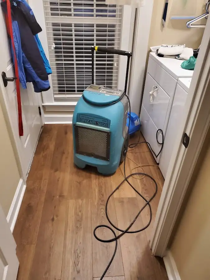 Commercial dehumidifier deployed for Flood Damage Cleanup in Ligonier